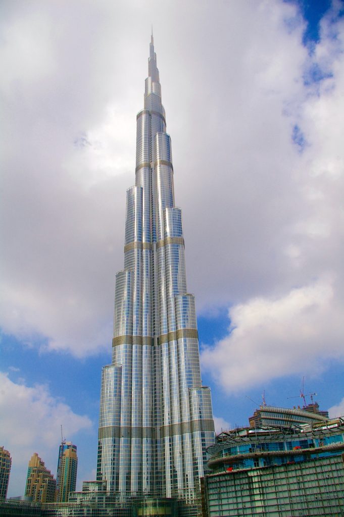 Vistas del Burj Khalifa desde el Dubai Mall
