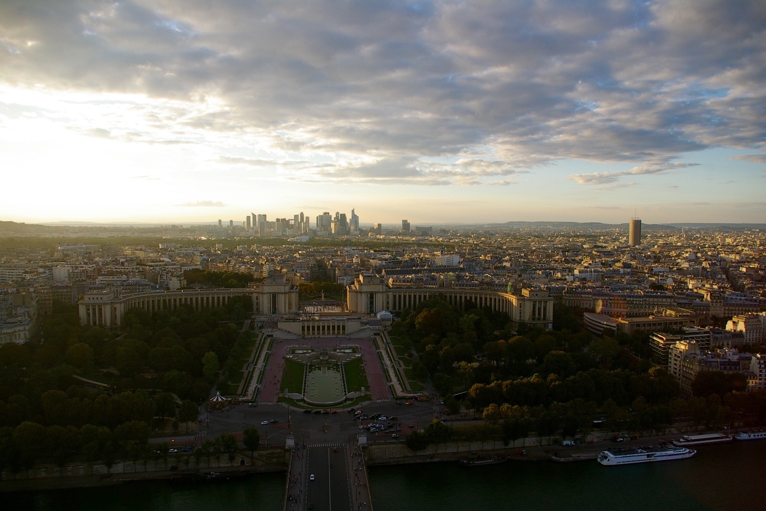 Vistas de la La Défense desde la Torre Eiffel