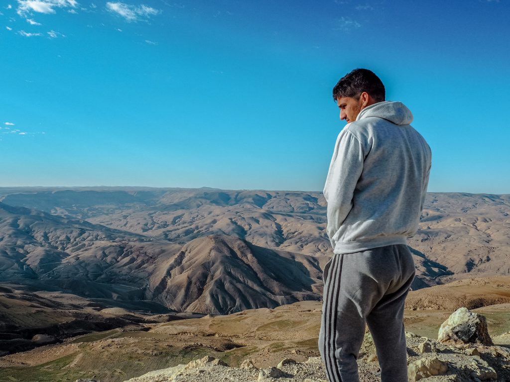 Vistas de los paisajes de Dana, una reserva natural espectacular en Jordania