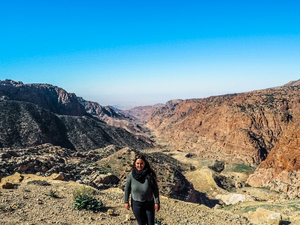 Vistas de los paisajes de Dana, una reserva natural espectacular en Jordania