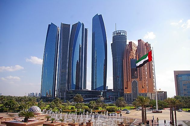 Vistas desde el Hotel Emirates Palace en Abu Dhabi