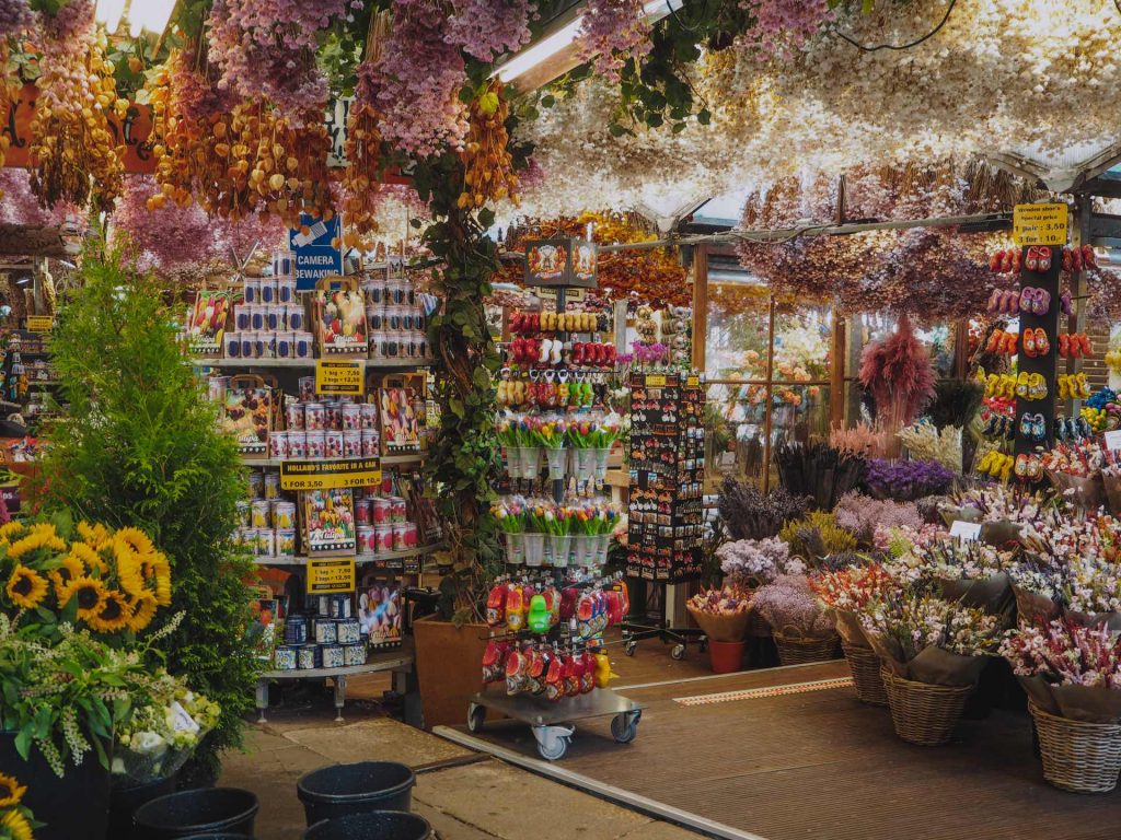 Mercado de las Flores, el mejor sitio para comprar tulipanes en Ámsterdam
