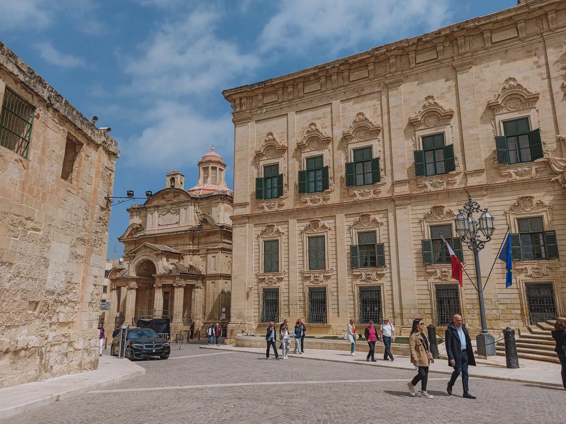 Albergue de Castilla, un edificio histórico precioso que ver en La Valletta