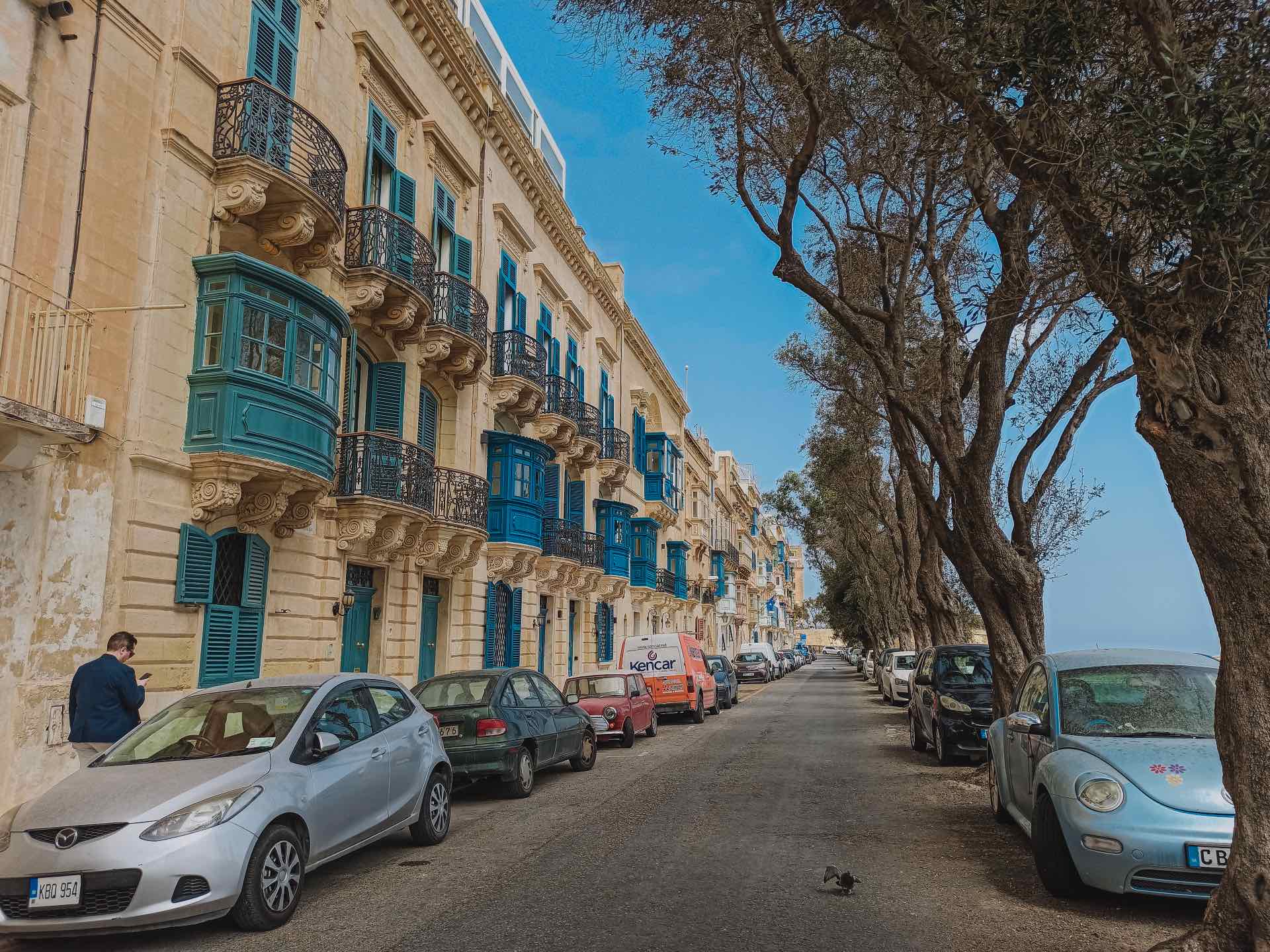 Calle Lvant, una calle preciosa por la que pasear en La Valletta