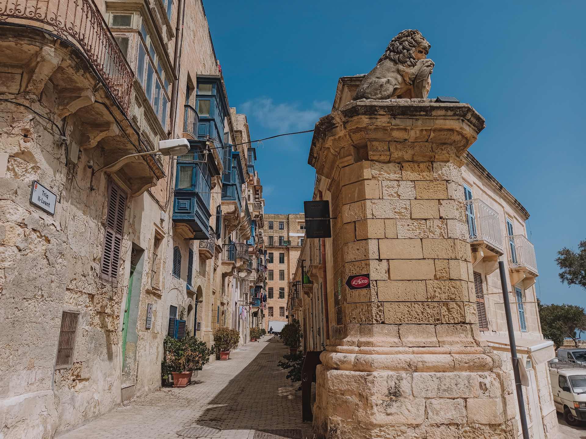 Calle Lvant, una calle preciosa por la que pasear en La Valletta