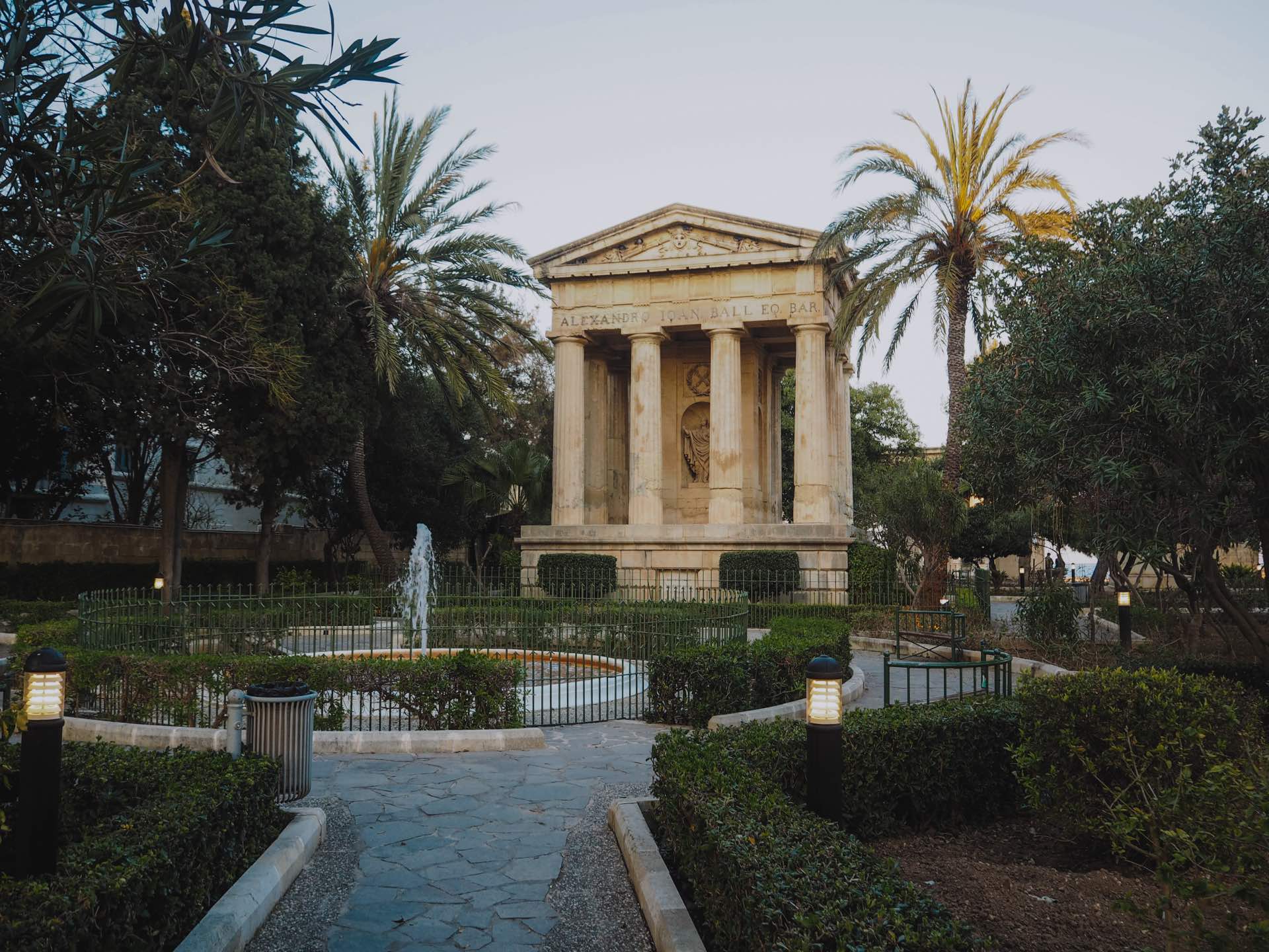 Lower Barrakka Gardens, unos jardines preciosos que ver en La Valletta