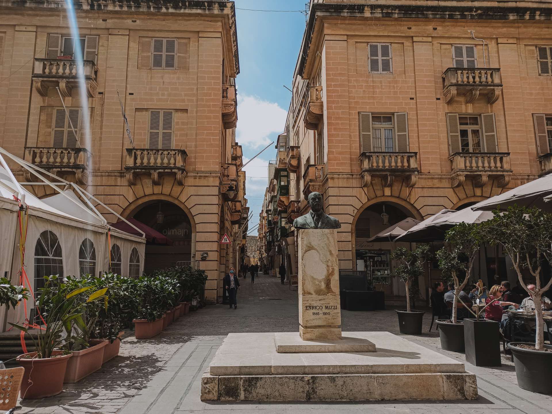 Plaza San Juan, en pleno casco antiguo de La Valletta