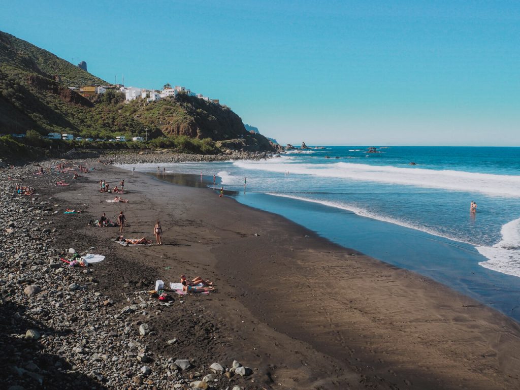 Playa de Almáciga, una playa ideal para bañarse en Taganana