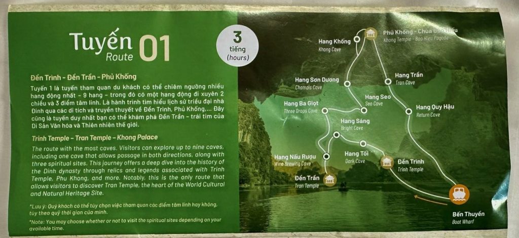 Ruta 01 por Trang An en barca