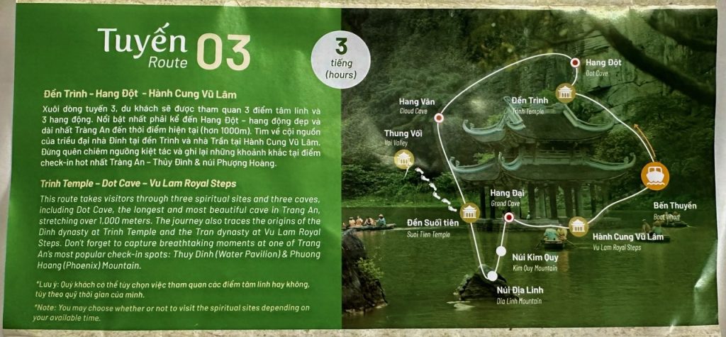 Ruta 03 por Trang An en barca