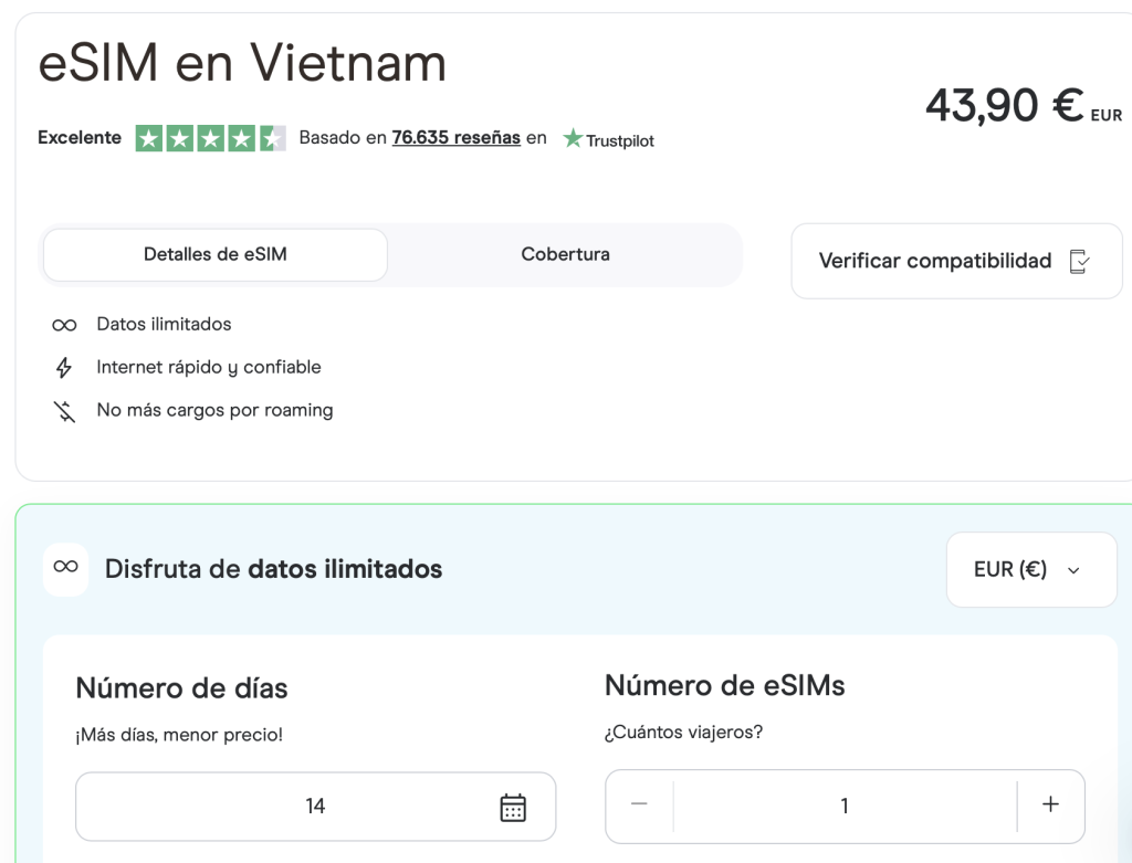 Cómo tener Internet en Vietnam